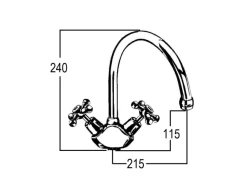 CB Ideal - Roulette - Kitchen Duo Mixer With Swivel Gooseneck Outlet -Home Hardware 2b3f33 086252b871774fbba75b955b22631d8cmv2