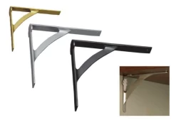 Superior Brass - Heavy Duty Solid Brass Classic Shelf Bracket (2 Sizes)