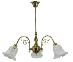Interior Light - Victoriana Brass - 3 Light Pendant