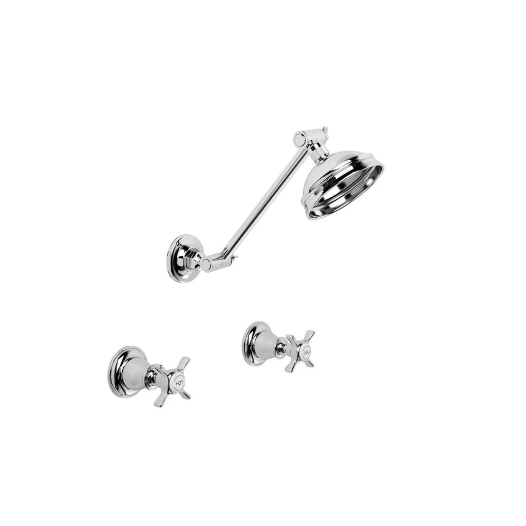 Brodware - Neu England - Adjustable Shower Set With 100mm Rose 1.8012.00.2.01+ 3 Brodware - Neu England - Adjustable Shower Set With 100mm Rose 1.8012.00.2.01+