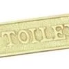 Superior Brass - Decorative Sign - 'Toilet' Small Rectangular -Home Hardware 2b3f33 1c025a87d12c47419456da2207e8b985mv2