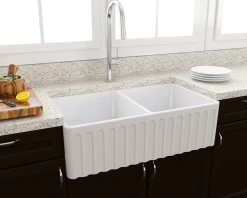 Turner Hastings - Butler Gloss White - Novi 85 X 46 Fine Fireclay Double Sink -Home Hardware 2b3f33 1cb286ad2035477d92409f26babfb737mv2