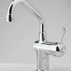 CB Ideal - Roulette Lever - Basin Flick Mixer With Upswept Outlet