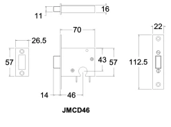 Jacksons JMC29 & JMCD46 - Euro High Security Deadbolt Lock B46, 60mm -Home Hardware 2b3f33 1e9fe1ee7c0a4dfe93f710a455f97728mv2