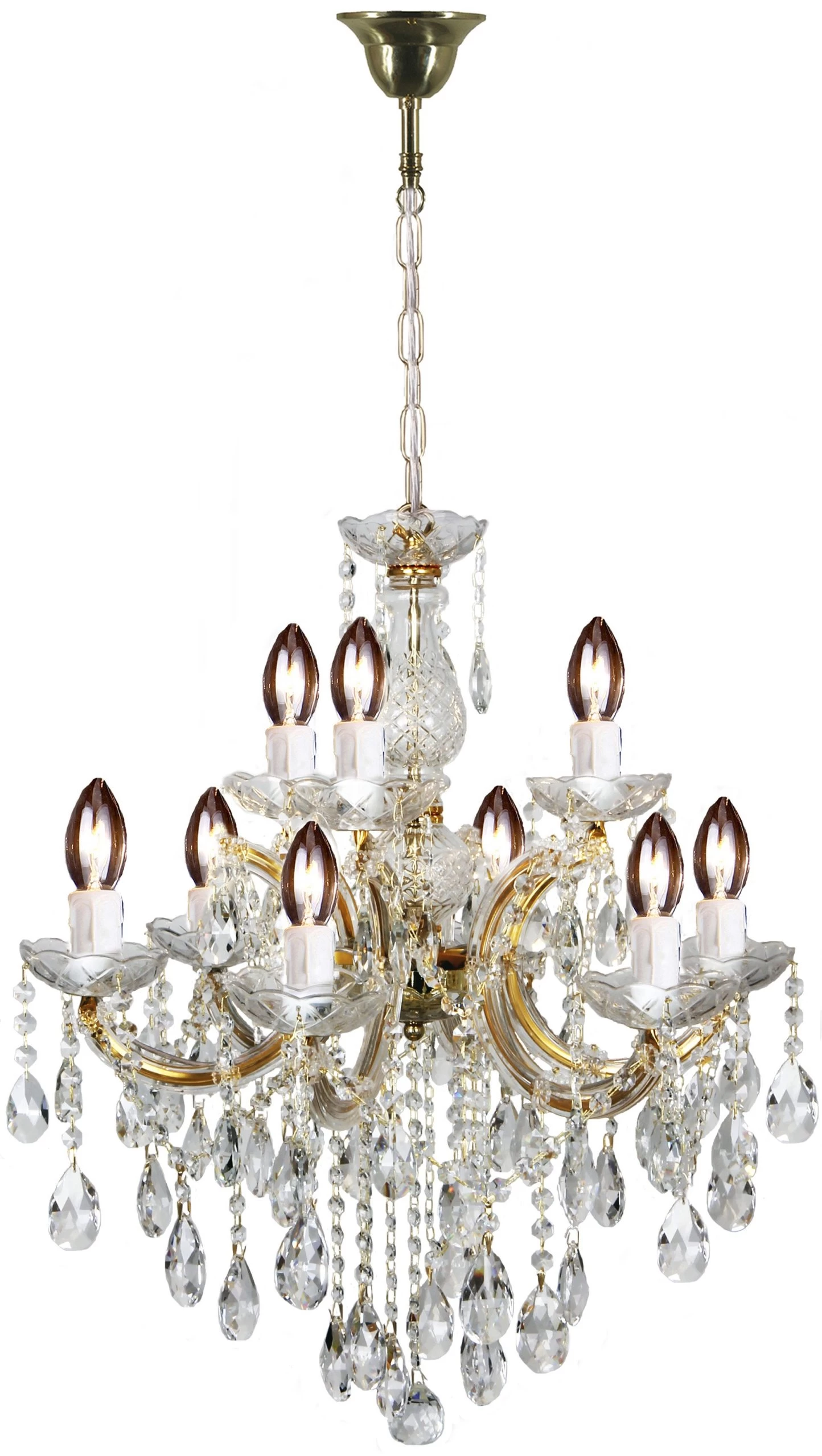 Interior Light - Zurich Gold - 9 Light Pendant Chandelier 2 Interior Light - Zurich Gold - 9 Light Pendant Chandelier