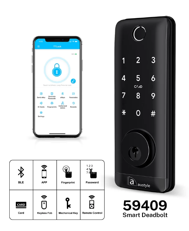 Austyle - Digital Smart Entrance Deadbolt Kit H169xW63mm 4 Austyle - Digital Smart Entrance Deadbolt Kit H169xW63mm - Image 2