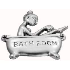 Domino Brass - Decorative Sign - 'Bathing Lady'