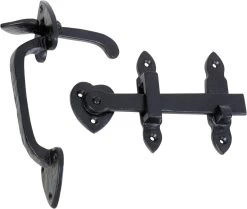 TradCo - Iron Suffolk Latch - Matt Black L165mm