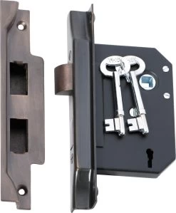 TradCo - Internal Use Mortice Lock - Rebated 3 Lever B57mm
