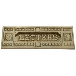 Domino Brass - Letter Plates - 1706 Ornate Design 180x62mm