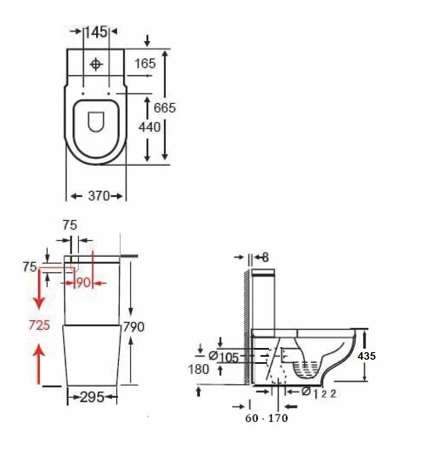 Turner Hastings - Hartley Close Coupled Back To Wall Toilet 4 Turner Hastings - Hartley Close Coupled Back To Wall Toilet - Image 2