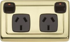 TradCo - Double Powerpoint Socket H72xW115mm