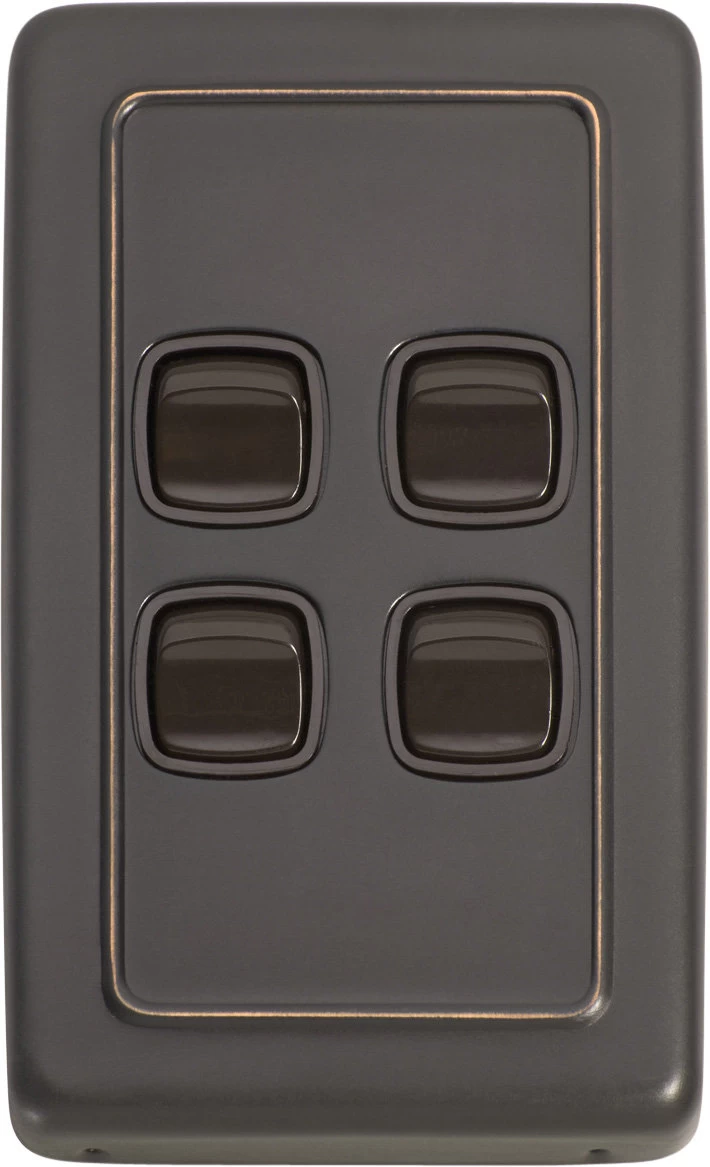 TradCo - 4 Gang Rocker Switch H115xW72mm 5 TradCo - 4 Gang Rocker Switch H115xW72mm - Image 3