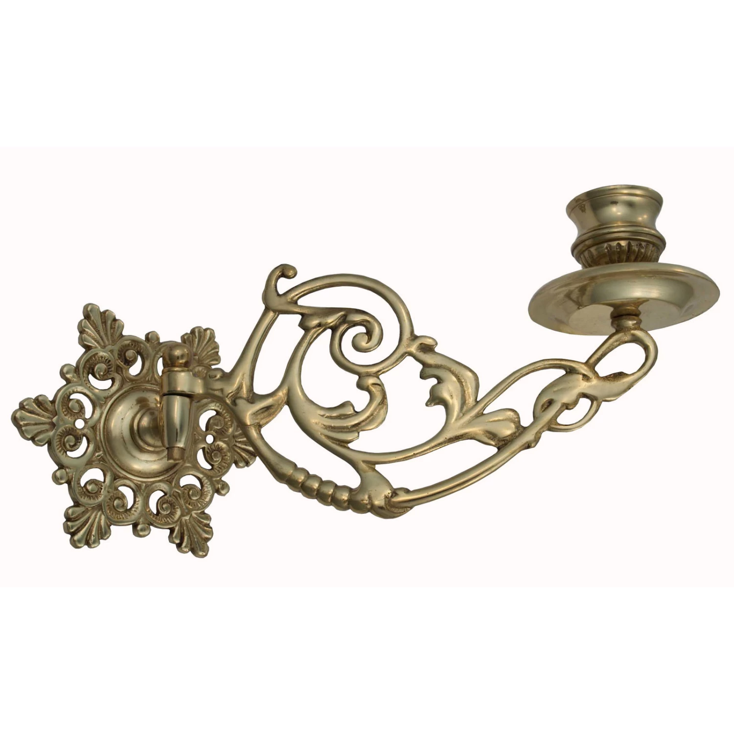 Domino Brass - Candelabra Candlestick Holder - Swivel 3 H140xP225mm 3 Domino Brass - Candelabra Candlestick Holder - Swivel 3 H140xP225mm