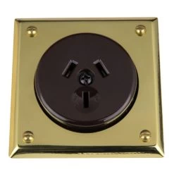 Classic Electric - 10 Series - Bungalow/Tudor Socket - Brown Insert
