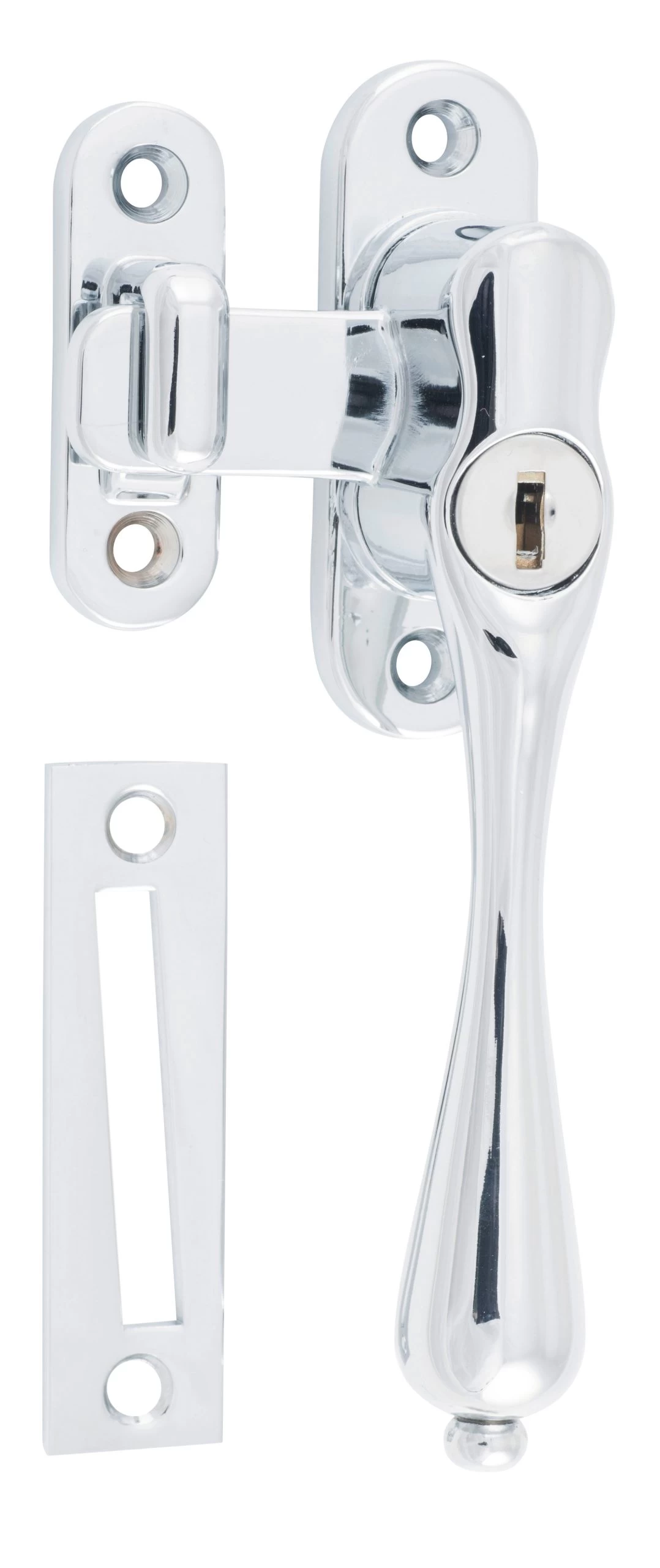 TradCo - Casement Window Fastener - Locking Teardrop - Right Hand 3 TradCo - Casement Window Fastener - Locking Teardrop - Right Hand