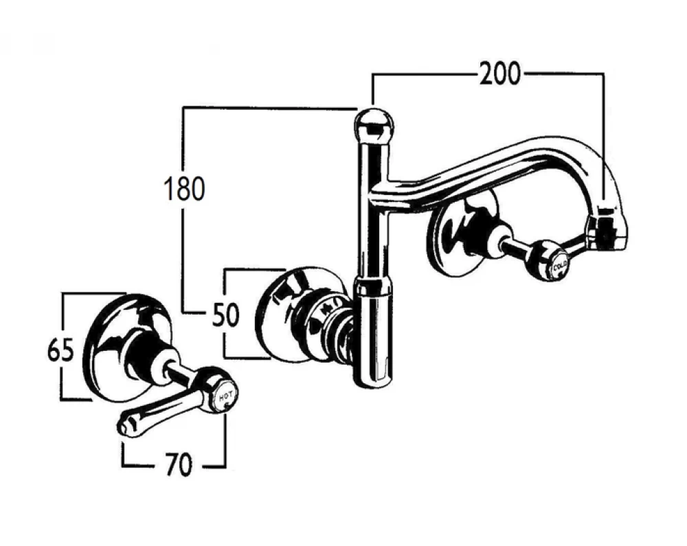 CB Ideal - Olde Adelaide - Wall Set With Swivel Outlet 6 CB Ideal - Olde Adelaide - Wall Set With Swivel Outlet - Image 4