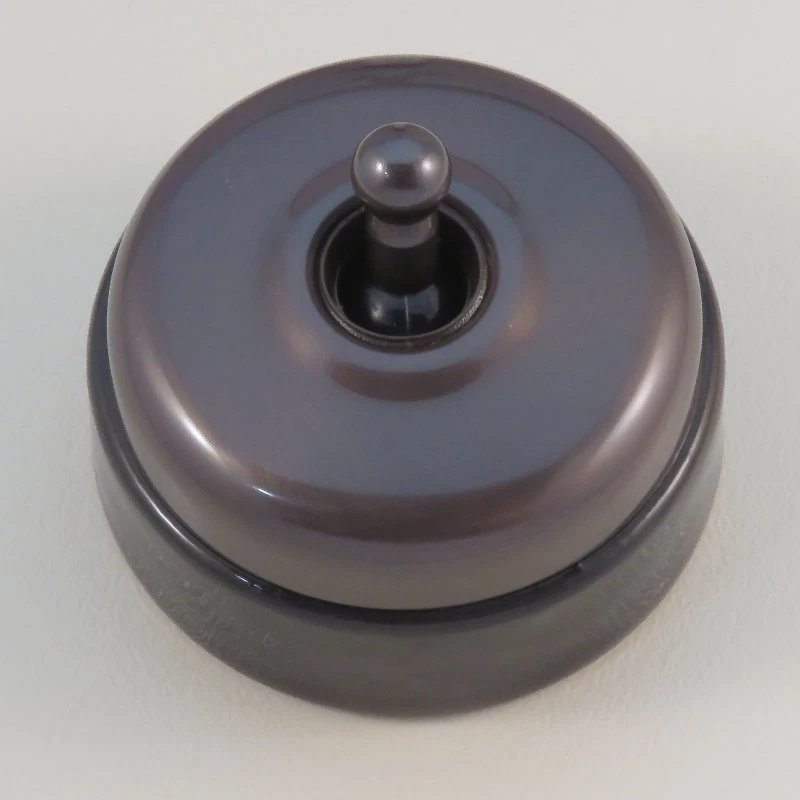 Classic Electric - 30 Series - Porcelain Base Switch - Black 8 Classic Electric - 30 Series - Porcelain Base Switch - Black - Image 6