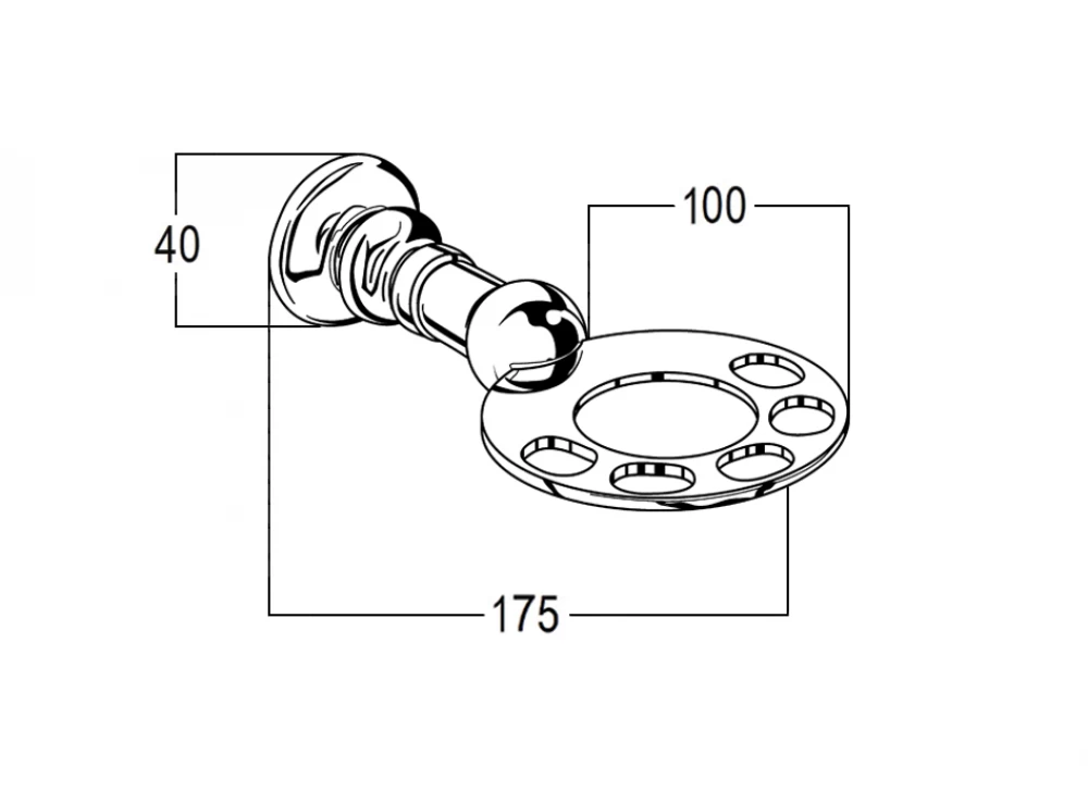 CB Ideal - Olde Adelaide - Toothbrush/Tumbler Holder 5 CB Ideal - Olde Adelaide - Toothbrush/Tumbler Holder - Image 3