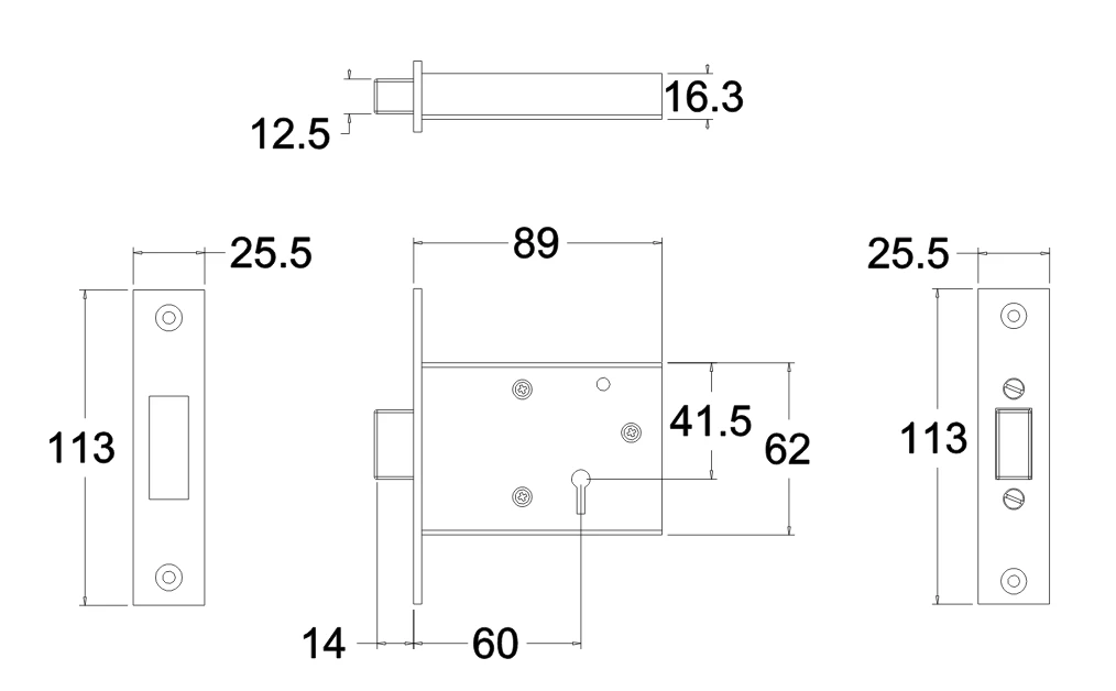 Jacksons JM29 - High Security Deadbolt 5 Lever Lock B60mm 4 Jacksons JM29 - High Security Deadbolt 5 Lever Lock B60mm - Image 2