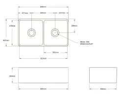 Turner Hastings - Butler Concrete Look - Novi 85 X 46 Fine Fireclay Double Sink -Home Hardware 2b3f33 574acfa87be641d5a169f29847c89c87mv2