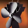 FireUp - Fireplace Accessories - Self-Powered Radiant Wood Heater Fan