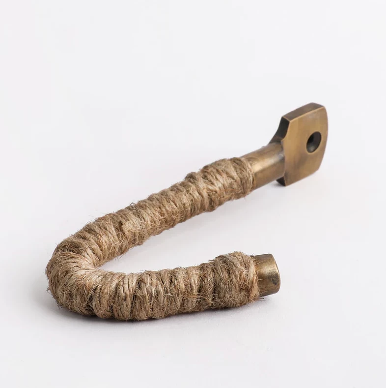 Hepburn Hardware - Jute Rope - Robe Hook L102mm 3 Hepburn Hardware - Jute Rope - Robe Hook L102mm