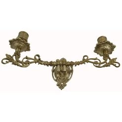 Domino Brass - Candelabra Candlestick Holder - Double Swivel 1 H140xP175mm