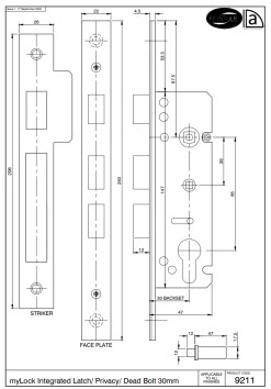Austyle - MyLOCK Security Entrance Euro Lock - Latch, Privacy & Deadbolt B30mm -Home Hardware 2b3f33 63c7f1d47ab84988b1107059fdc00df9mv2