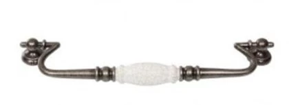 Marina Isles - Provincial - Versailles White Crazed Porcelain Drop Handle 4 Marina Isles - Provincial - Versailles White Crazed Porcelain Drop Handle - Image 2