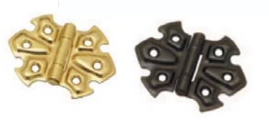 Superior Brass - Design One Decorative Cabinet Hinge H50xW65mm (Pair) 3 Superior Brass - Design One Decorative Cabinet Hinge H50xW65mm (Pair)