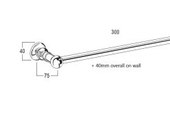 CB Ideal - Olde Adelaide - Single Towel Rail 300mm -Home Hardware 2b3f33 7177828e60c04f68bbf472dba833a711mv2
