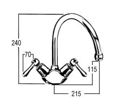 CB Ideal - Roulette - Kitchen Duo Mixer With Swivel Gooseneck Outlet -Home Hardware 2b3f33 72a11599f9bb459fb2db742aec3ec073mv2