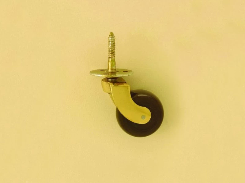 Northcote - Screw Plate Castor - Porcelain Wheel D29, 32, 38mm 4 Northcote - Screw Plate Castor - Porcelain Wheel D29, 32, 38mm - Image 2