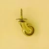 Northcote - Screw Plate Castor - Brass Wheel D29, 32, 35, 38mm