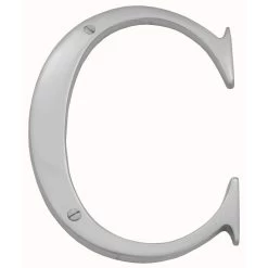 Domino Brass - Alphabet - Letter C - Design 932 (5 Sizes)