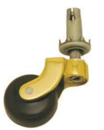 Superior Brass - Pin & Socket Castor - Porcelain Wheel D25, 29, 32, 38mm 3 Superior Brass - Pin & Socket Castor - Porcelain Wheel D25, 29, 32, 38mm