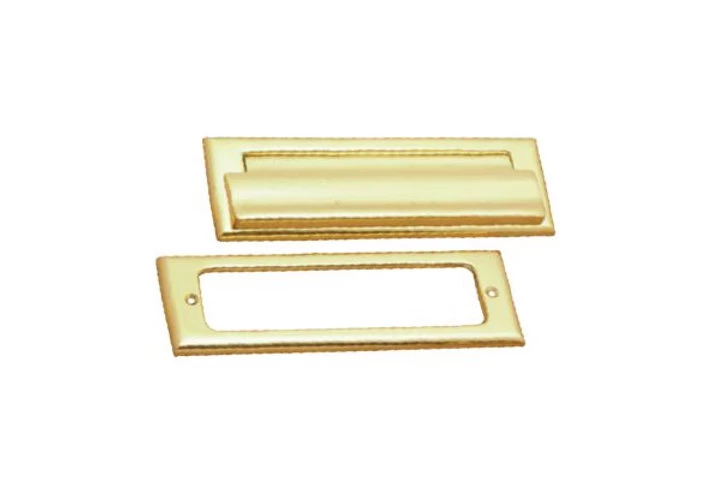 Superior Brass - Letter Slot - Door Front & Back Set L220xH75mm 3 Superior Brass - Letter Slot - Door Front & Back Set L220xH75mm