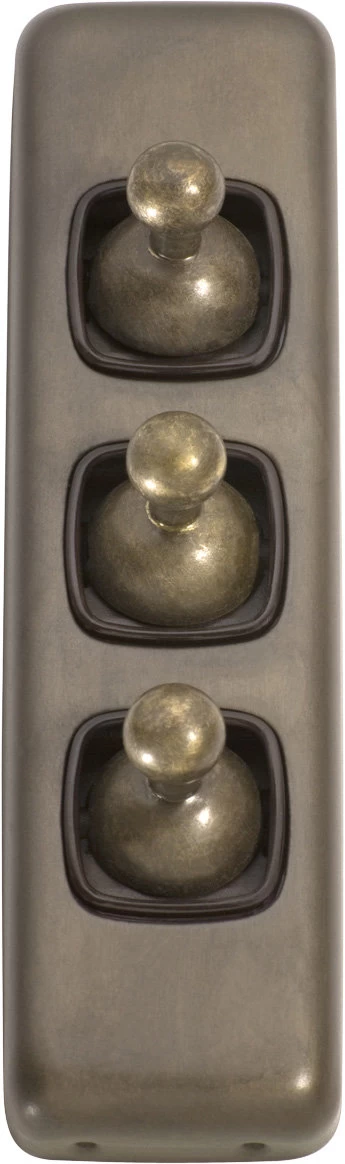 TradCo - 3 Gang Architrave Toggle Switch H108xW30mm 5 TradCo - 3 Gang Architrave Toggle Switch H108xW30mm - Image 3