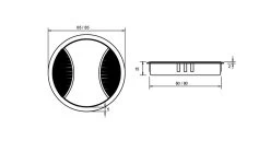 Kethy - Double Cable Outlet Cover - Die-Cast Zinc 60x22, 80x22mm -Home Hardware 2b3f33 a425139243dd4249b42a44935face8a2mv2