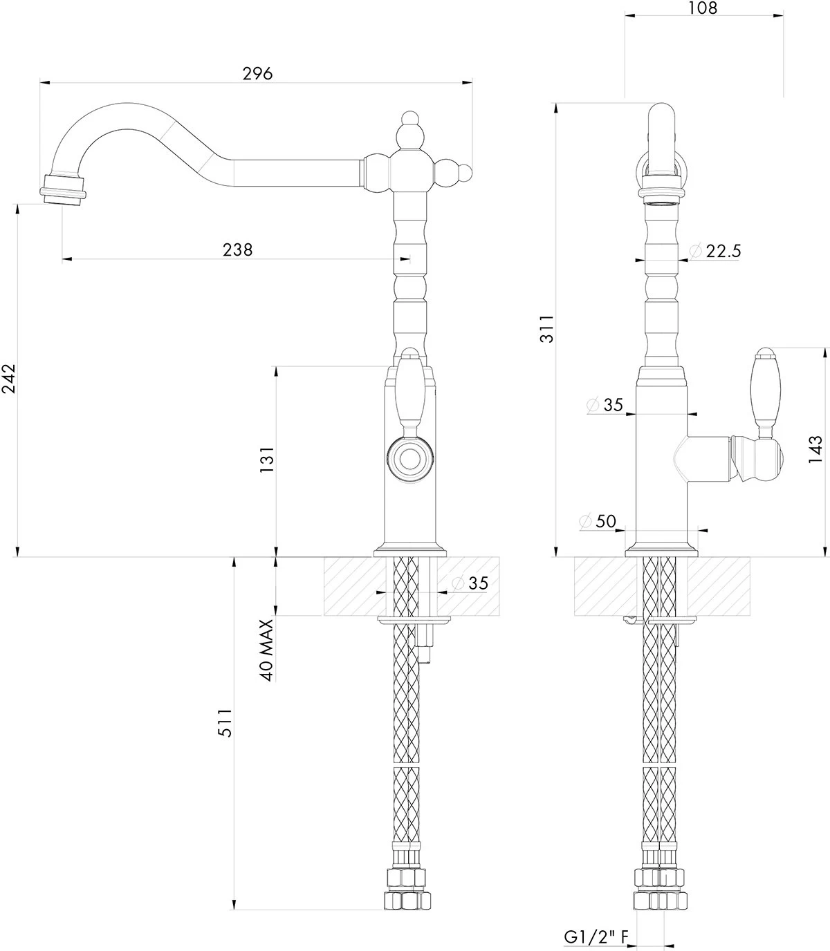 Turner Hastings - Providence Single Sink Mixer 6 Turner Hastings - Providence Single Sink Mixer - Image 4