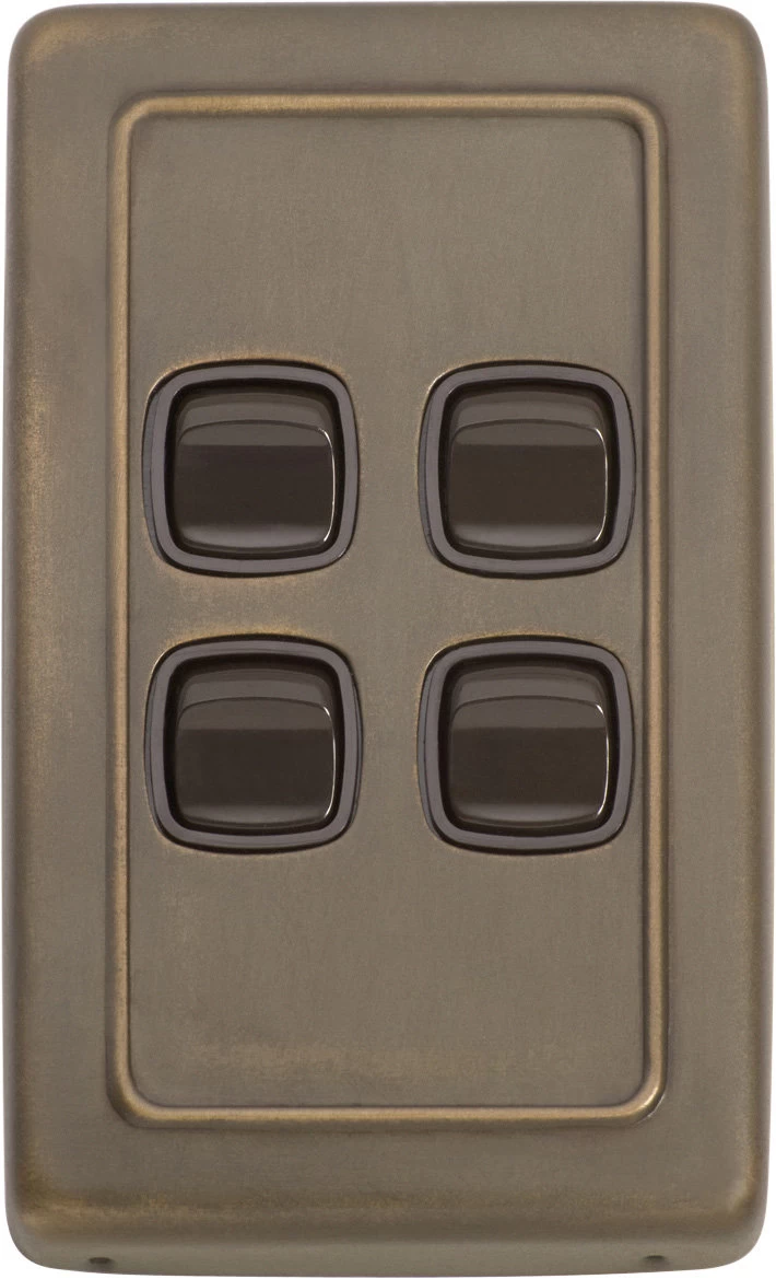 TradCo - 4 Gang Rocker Switch H115xW72mm 4 TradCo - 4 Gang Rocker Switch H115xW72mm - Image 2