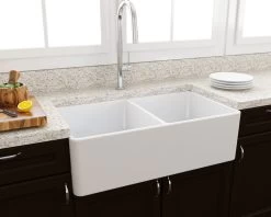 Turner Hastings - Butler Gloss White - Novi 85 X 46 Fine Fireclay Double Sink -Home Hardware 2b3f33 b019236c12e54da88dd2b2704194a23emv2