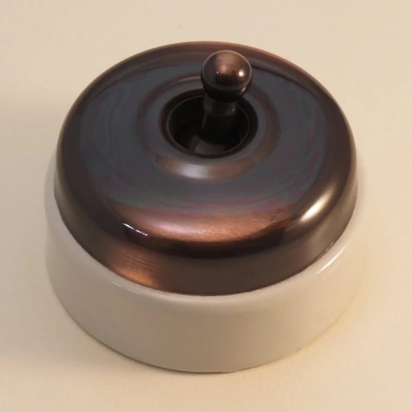 Classic Electric - 30 Series - Porcelain Base Switch - White 6 Classic Electric - 30 Series - Porcelain Base Switch - White - Image 4