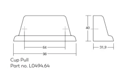 Momo Handles - Land - Cup Pull Handle CTC64mm -Home Hardware 2b3f33 b8fe1b4c8650453180af1a775640363emv2