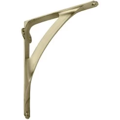 Domino Brass - Shelf Bracket - Moulded Angled Support (5 Sizes)