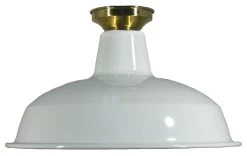 Interior Light - Warehouse - Polished Brass Batten Fix D300mm