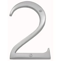Domino Brass - Numerals - Number 2 - Design 900 (6 Sizes)