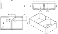 Turner Hastings - Butler - Chester 79 X 49 Fine Fireclay Double Sink 12 Turner Hastings - Butler - Chester 79 X 49 Fine Fireclay Double Sink -Home Hardware 2b3f33 cf24df3989df4c9bb992309a24847df4mv2