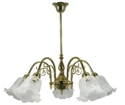 Interior Light - Victoriana Brass - 5 Light Pendant